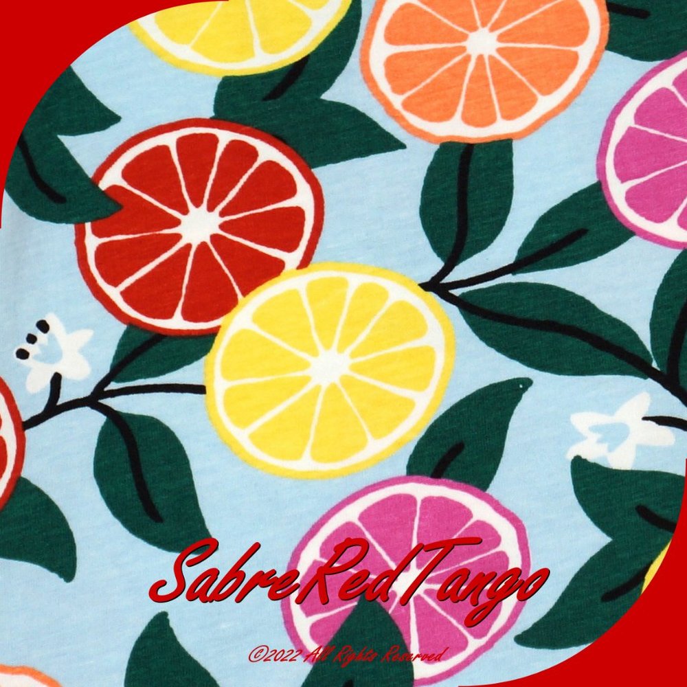 NWT Hanna Andersson Sleeveless Pocket Dress Sweet Citrus Print 130 8 - Picture 3 of 4